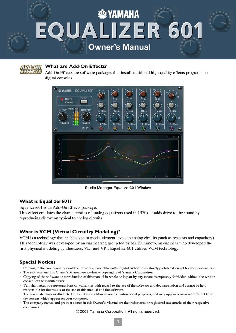 Yamaha Add-On Effects owner's manual