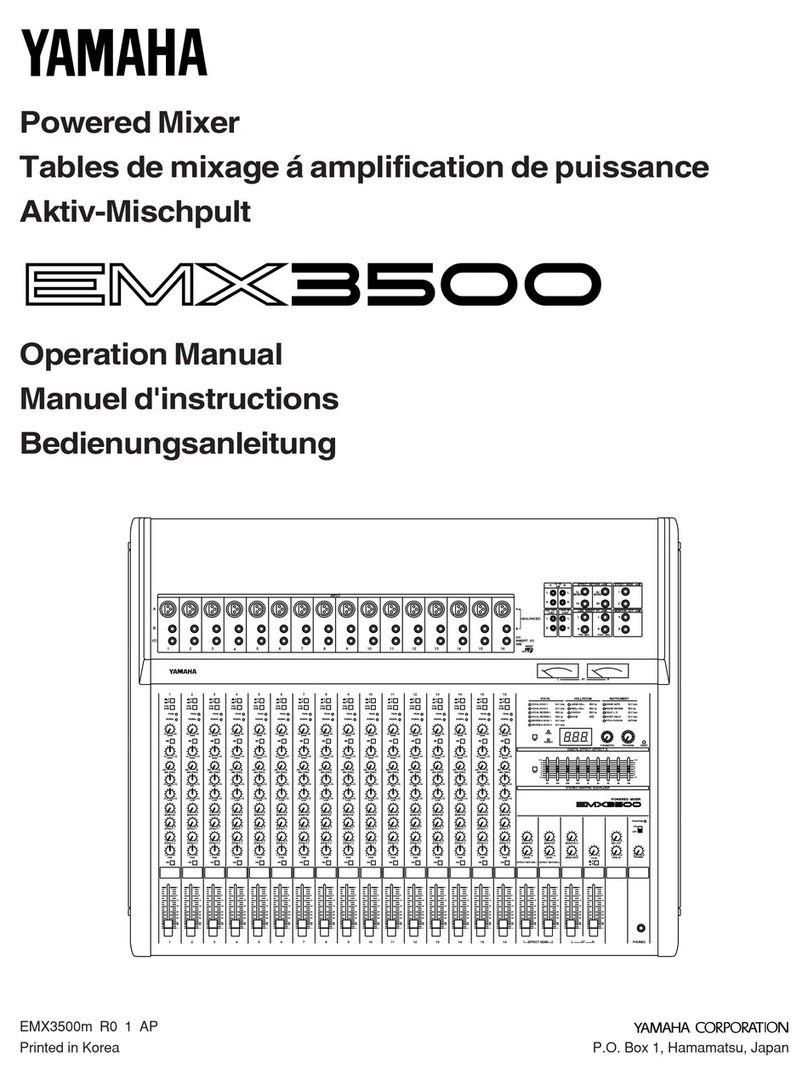 Yamaha EMX3500 User manual