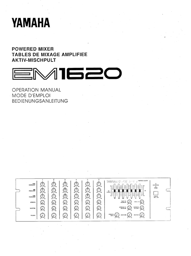 Yamaha EM-1620 User manual