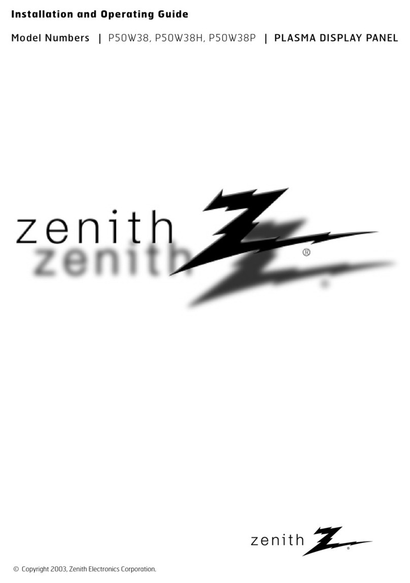 Zenith P50W38H Installation guide