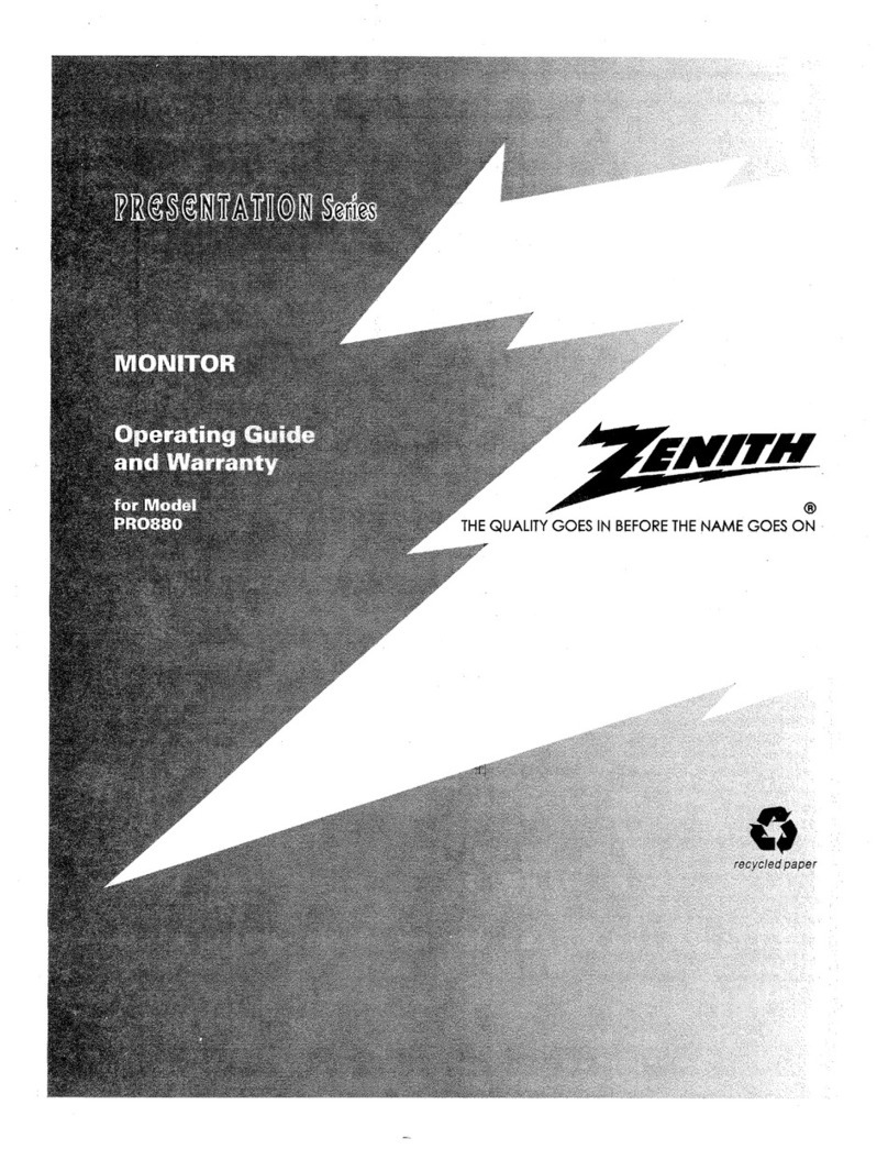 Zenith PRO880X User manual