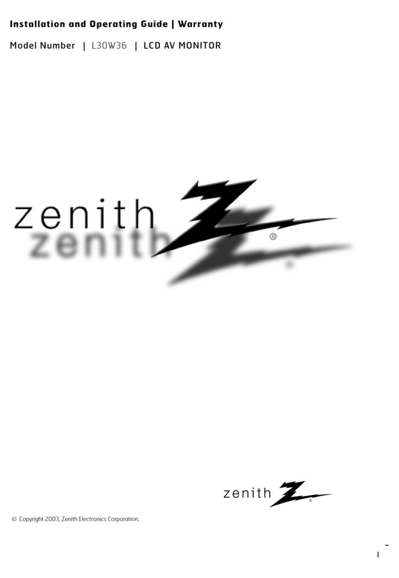 Zenith L30W36 Installation guide