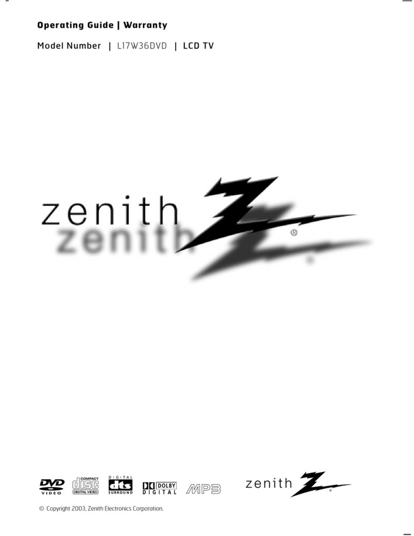 Zenith L17W36DVD operating guide