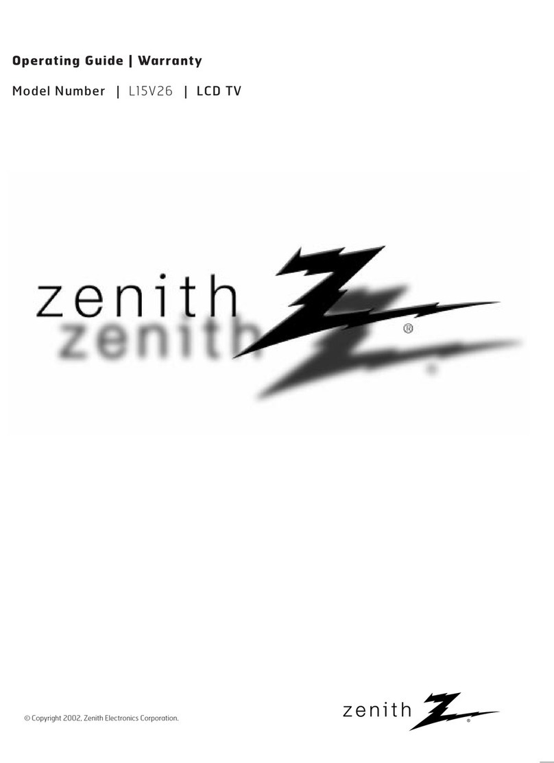 Zenith L15V26 User manual