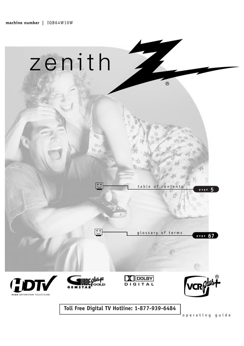 Zenith IQB64W10W User manual