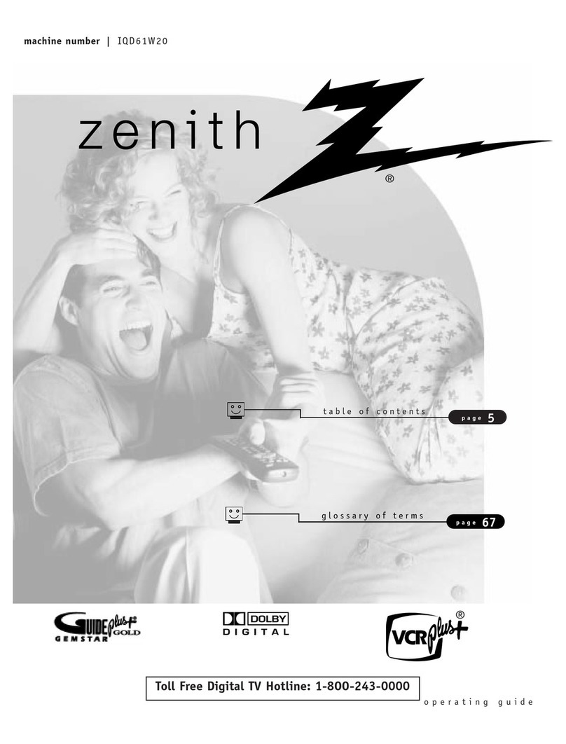 Zenith IQD61W20 User manual