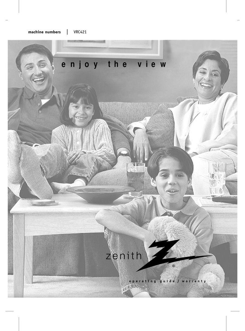 Zenith VRC421 User manual