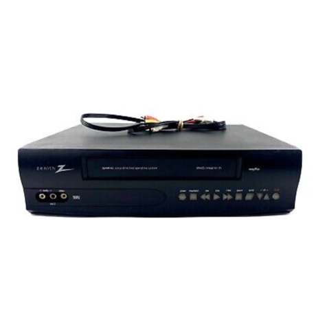 Zenith VRA423 User manual