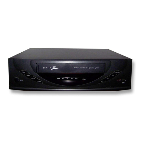 Zenith VRA211 User manual