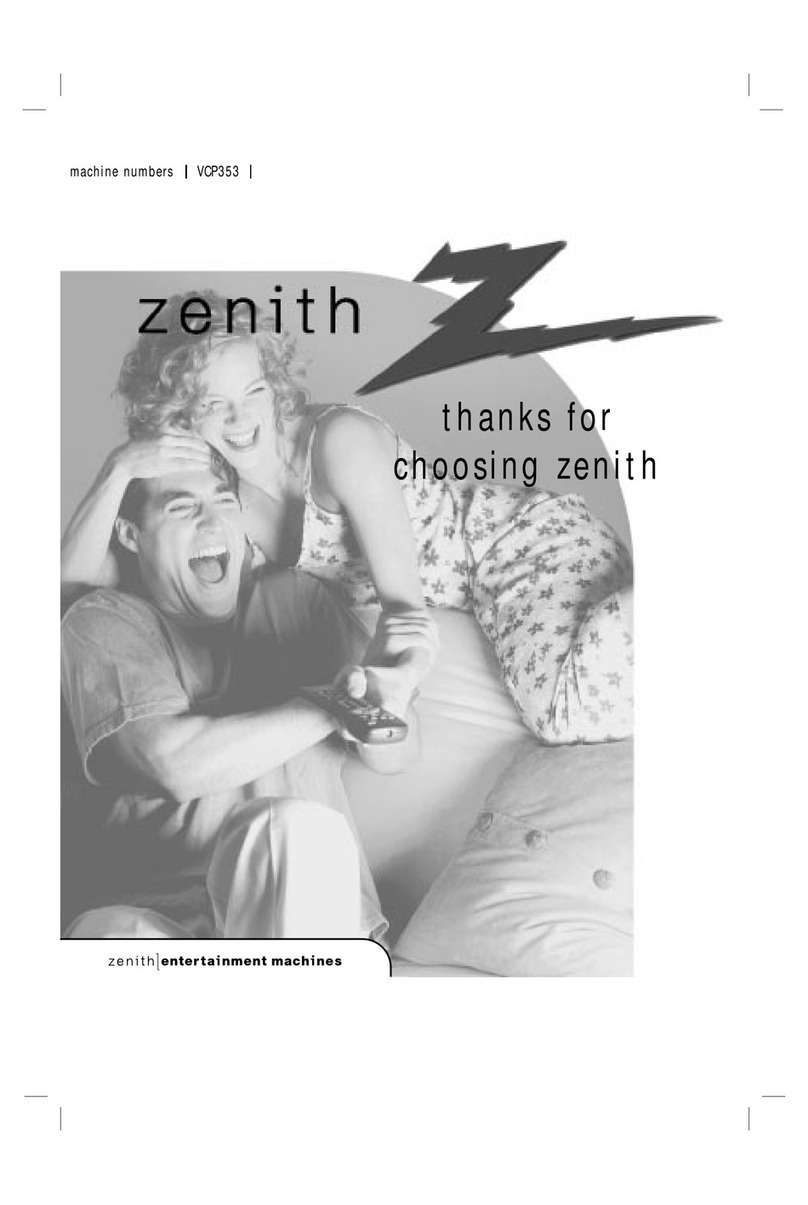 Zenith VCP353 User manual