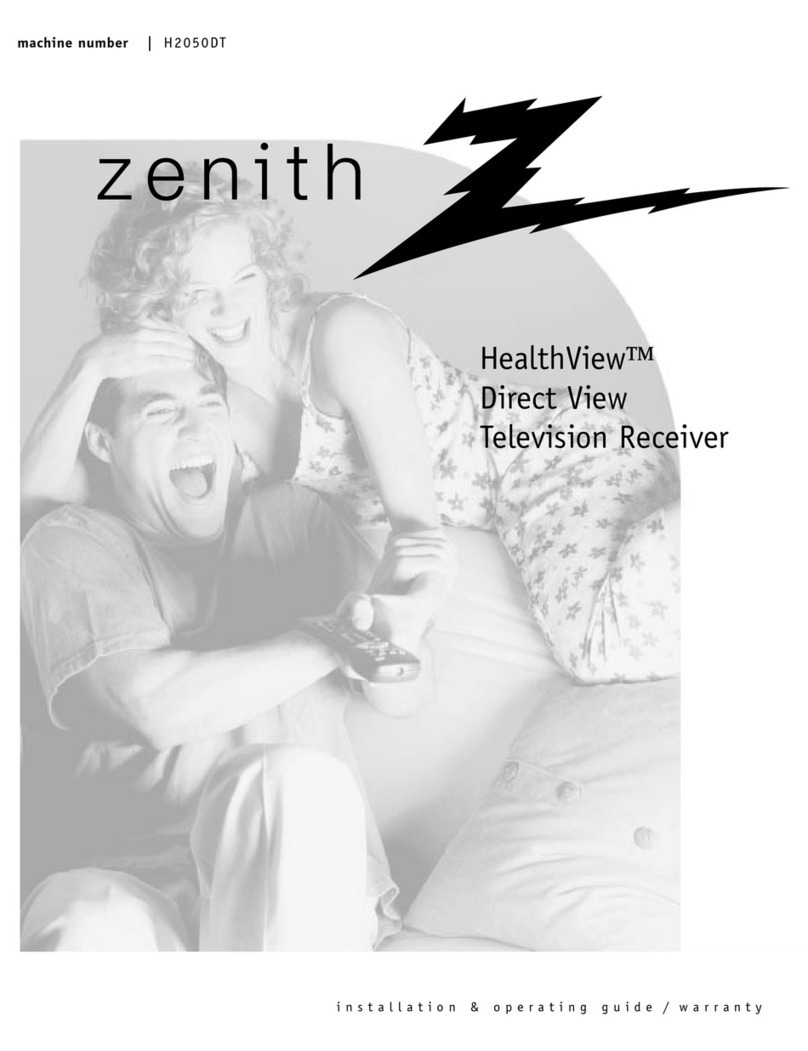 Zenith HealthView H2050DT Operating and maintenance manual Zenith HealthView H2050DT Operating and maintenance manual