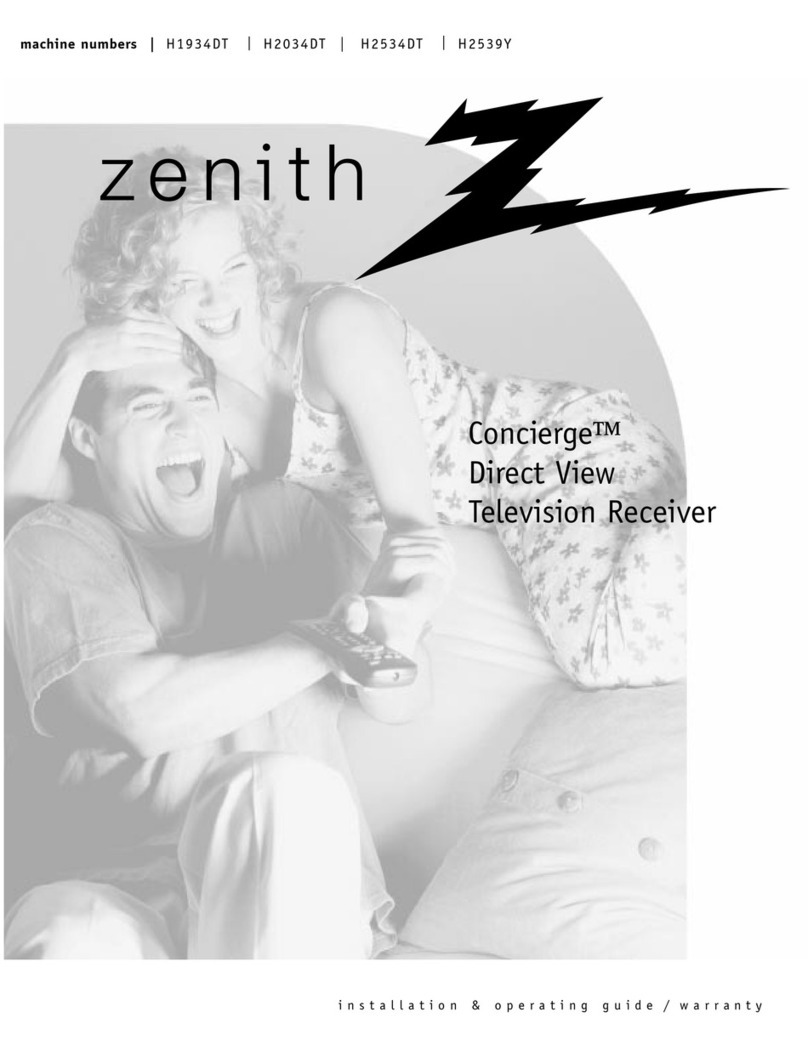 Zenith H1934Y Operating and maintenance manual