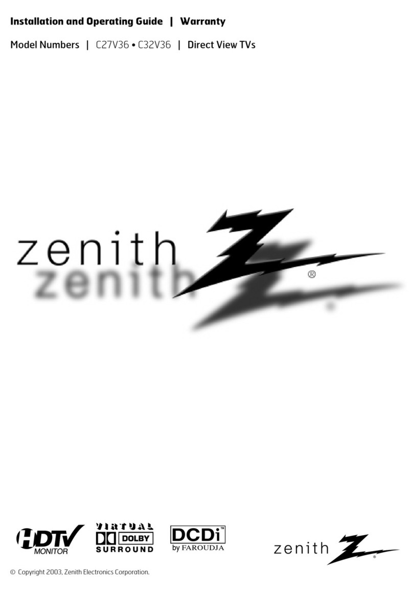 Zenith C27V36 Operating and maintenance manual