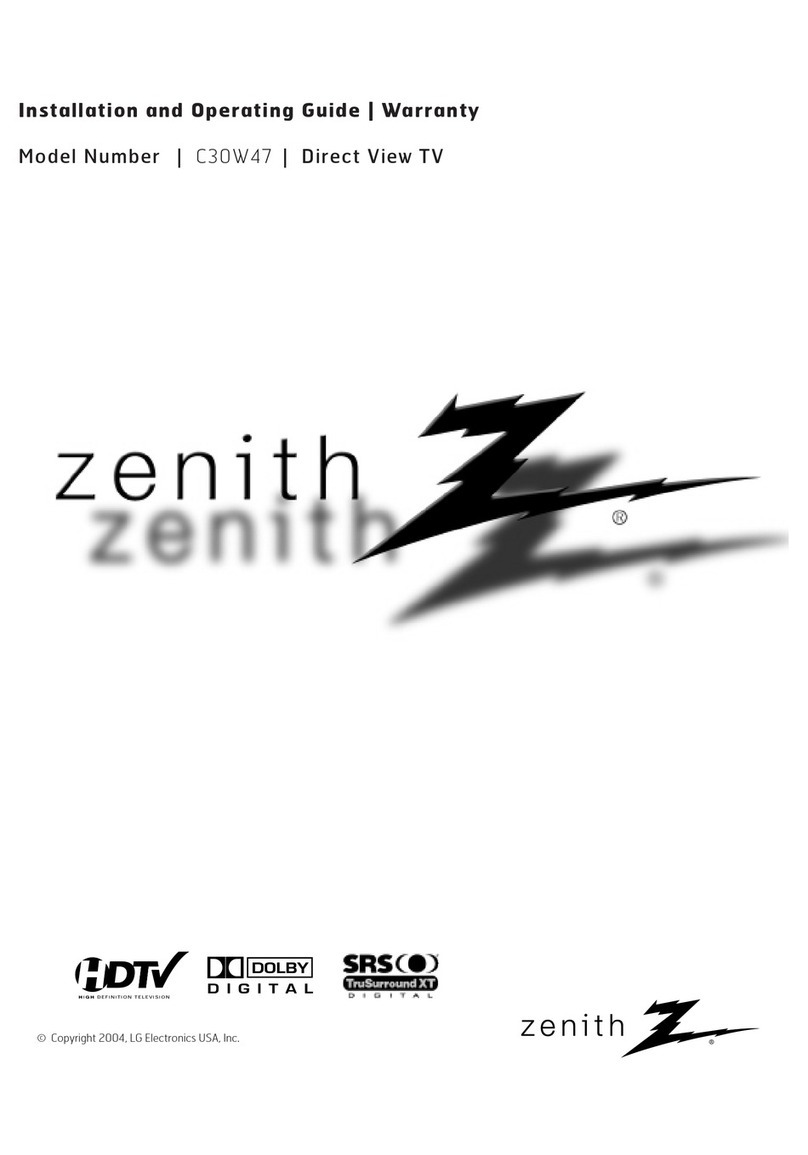 Zenith C30W47 Operating and maintenance manual