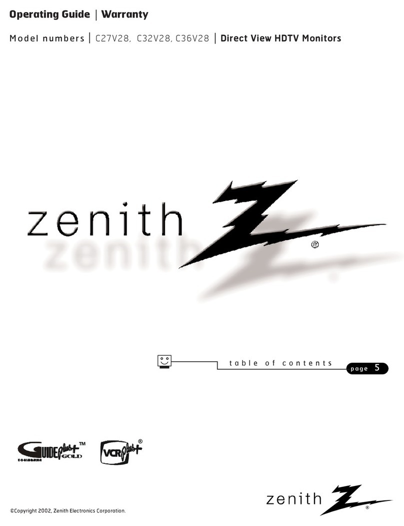 Zenith C27V28 User manual