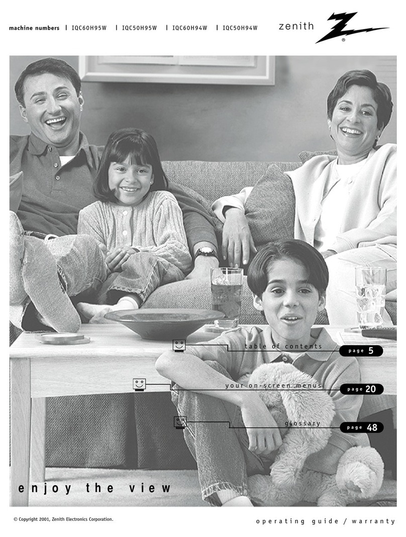 Zenith IQC50H94W User manual