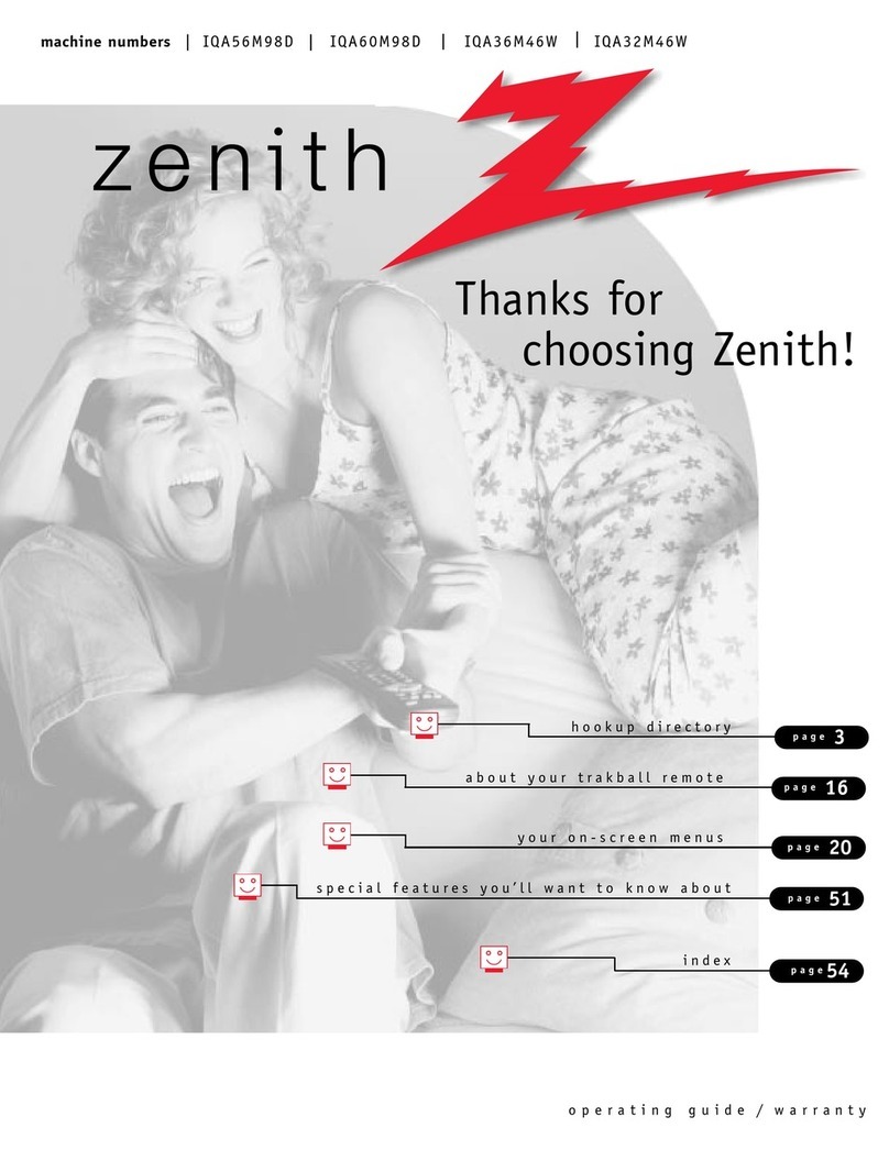 Zenith IQA32M46W Series User manual
