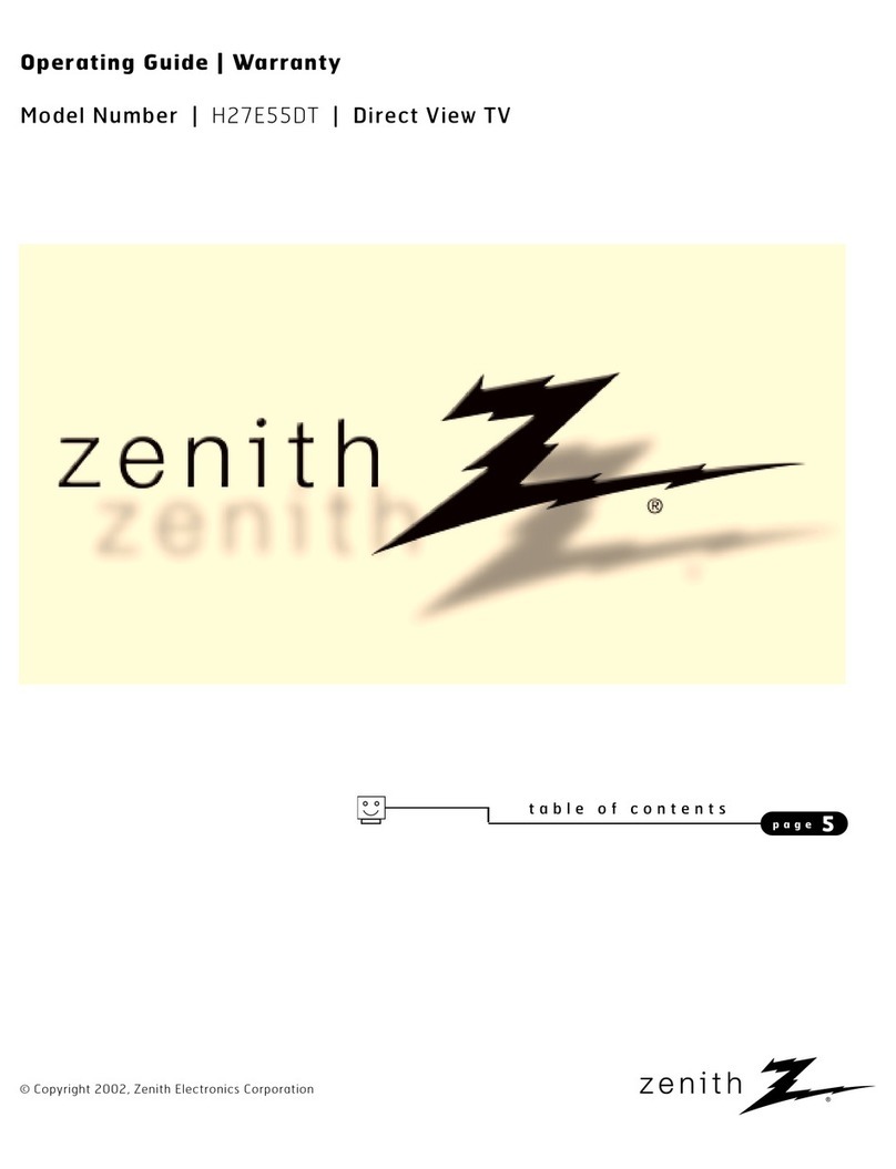 Zenith H27E55DT User manual