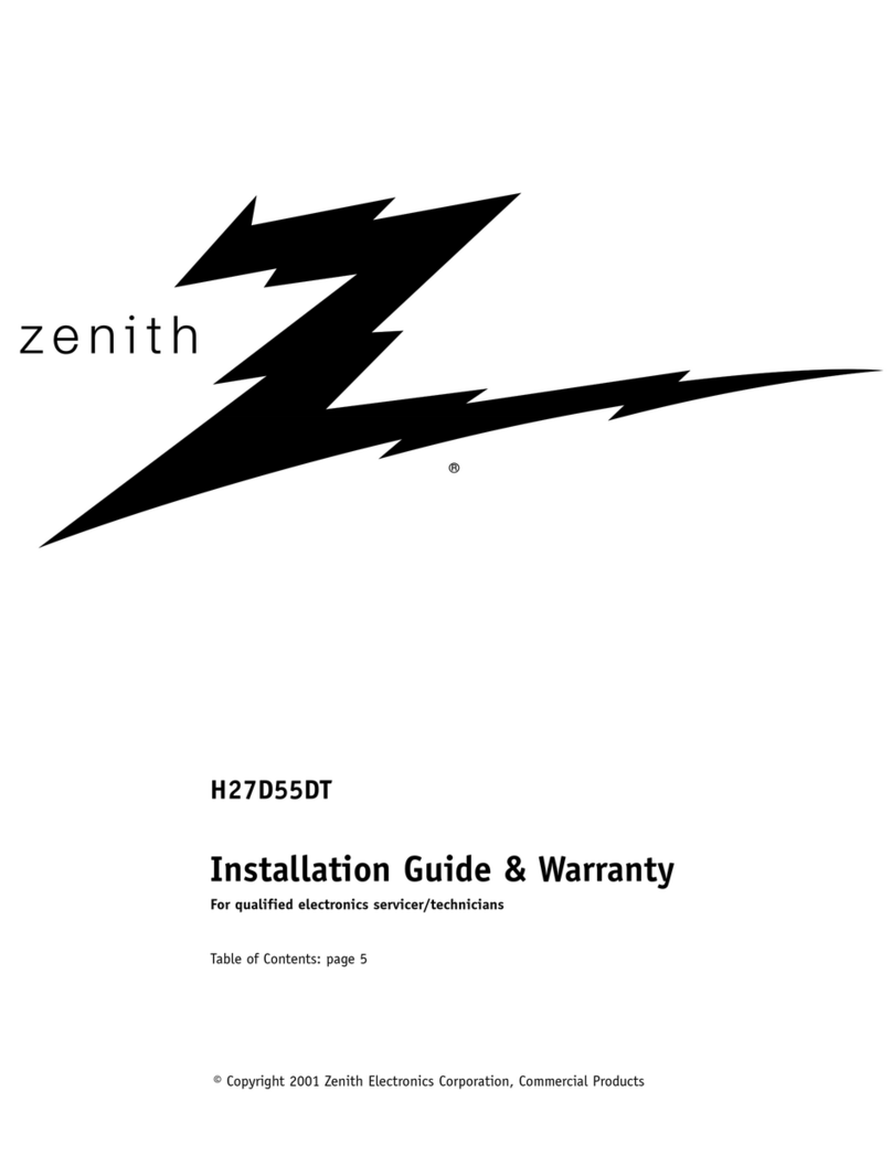 Zenith H27D55DT User manual