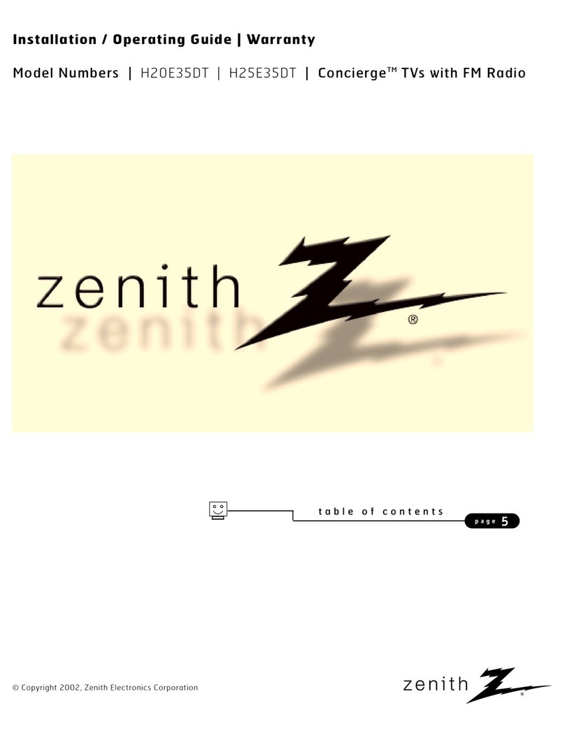 Zenith Concierge H20E35DT Operating and maintenance manual