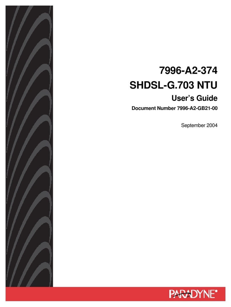 Paradyne Hotwire 7996 User manual