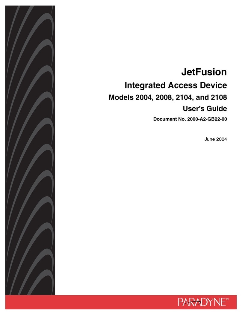 Paradyne JetFusion 2008 User manual