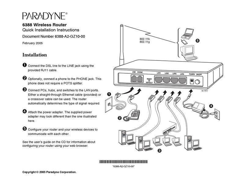 Paradyne 6388 Original operating instructions