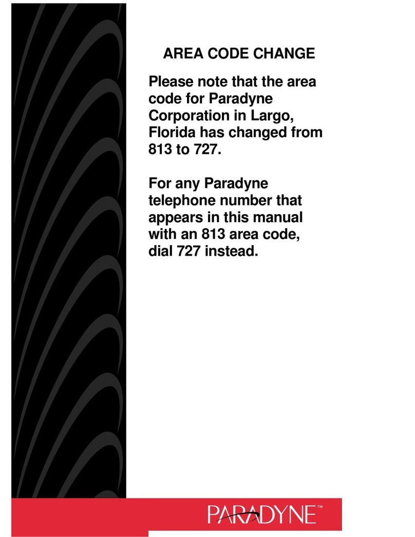 Paradyne 3151 quick reference