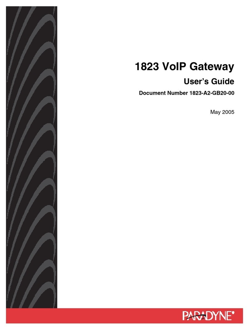 Paradyne 1823 user guide