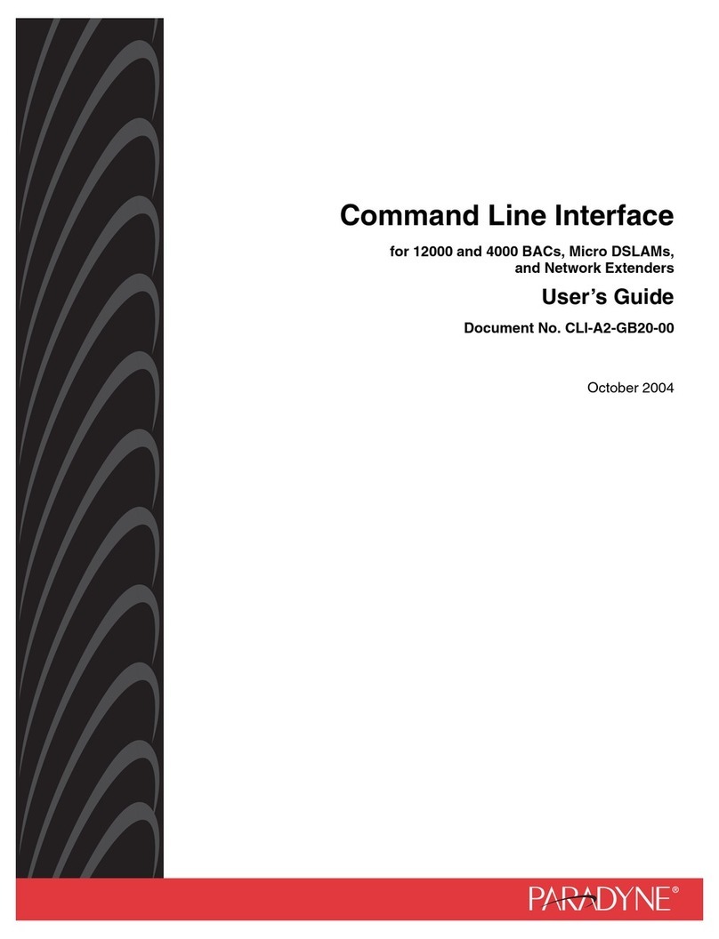 Paradyne 12000E Command line interface guide
