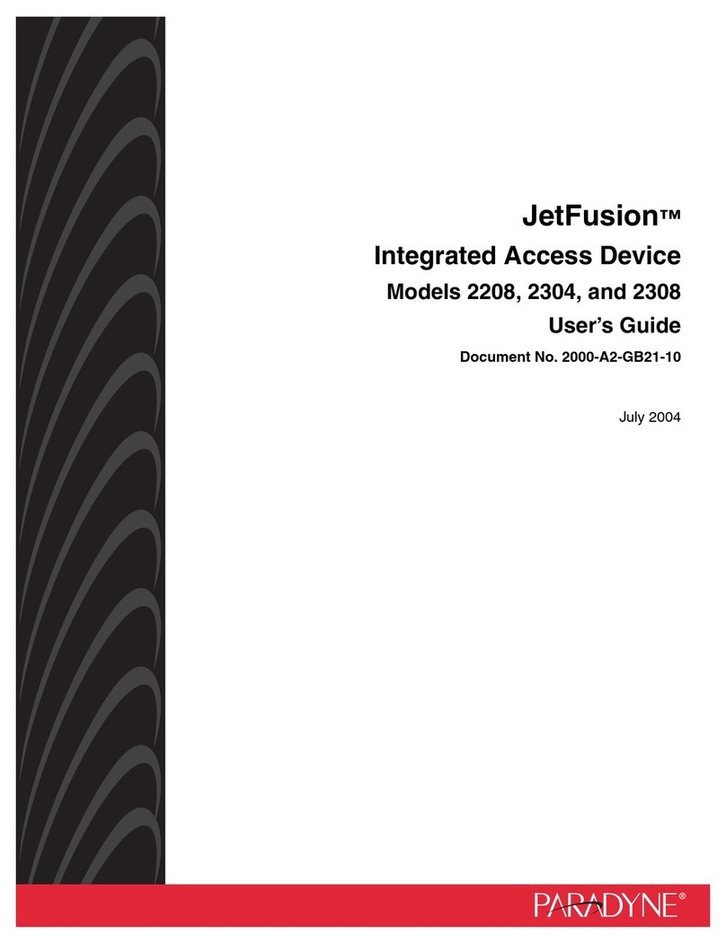 Paradyne JetFusion 2208 User manual Paradyne JetFusion 2208 User manual