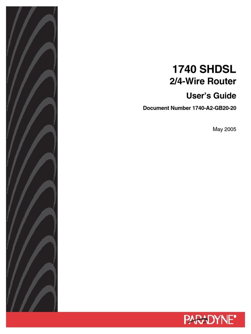 Paradyne 1740 SHDSL User manual