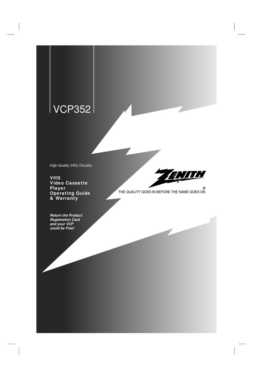 Zenith VCP352 User manual
