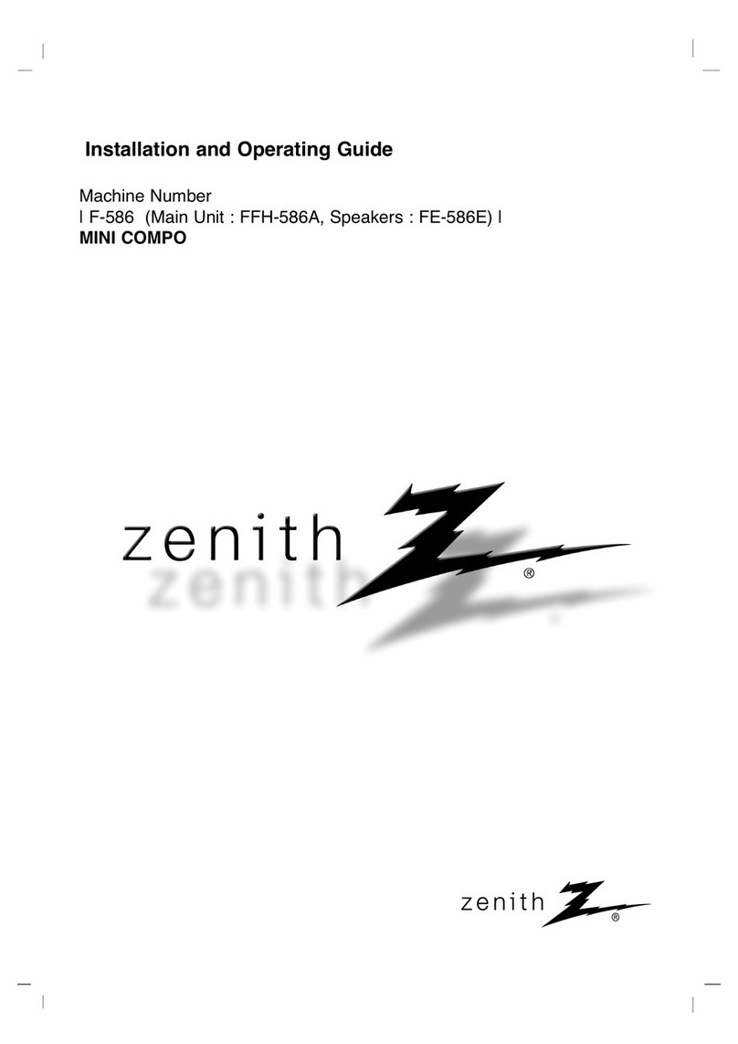 Zenith FFH-586A Installation guide Zenith FFH-586A Installation guide
