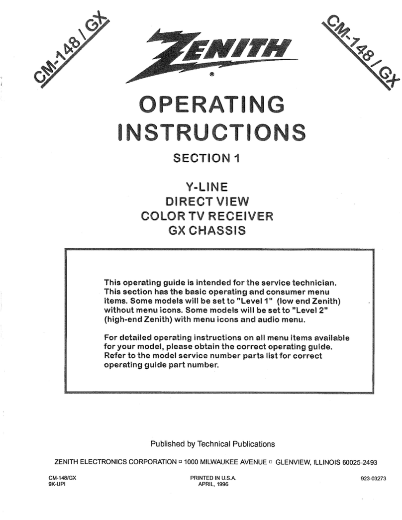 Zenith CM-148/GX operating instructions