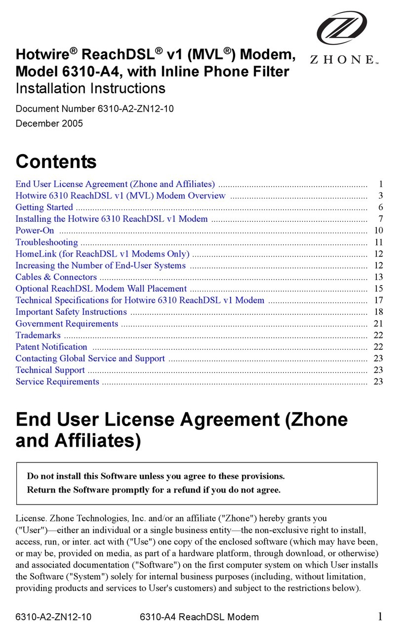 Zhone 6310 User manual