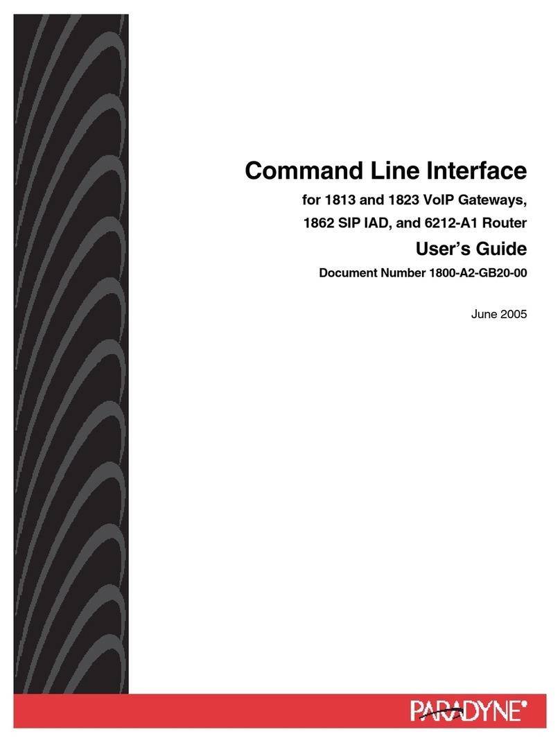 Paradyne Hotwire 6212 User manual