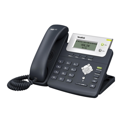 Yealink T20P User manual