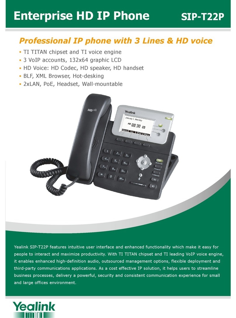 Yealink T22P Owner's manual