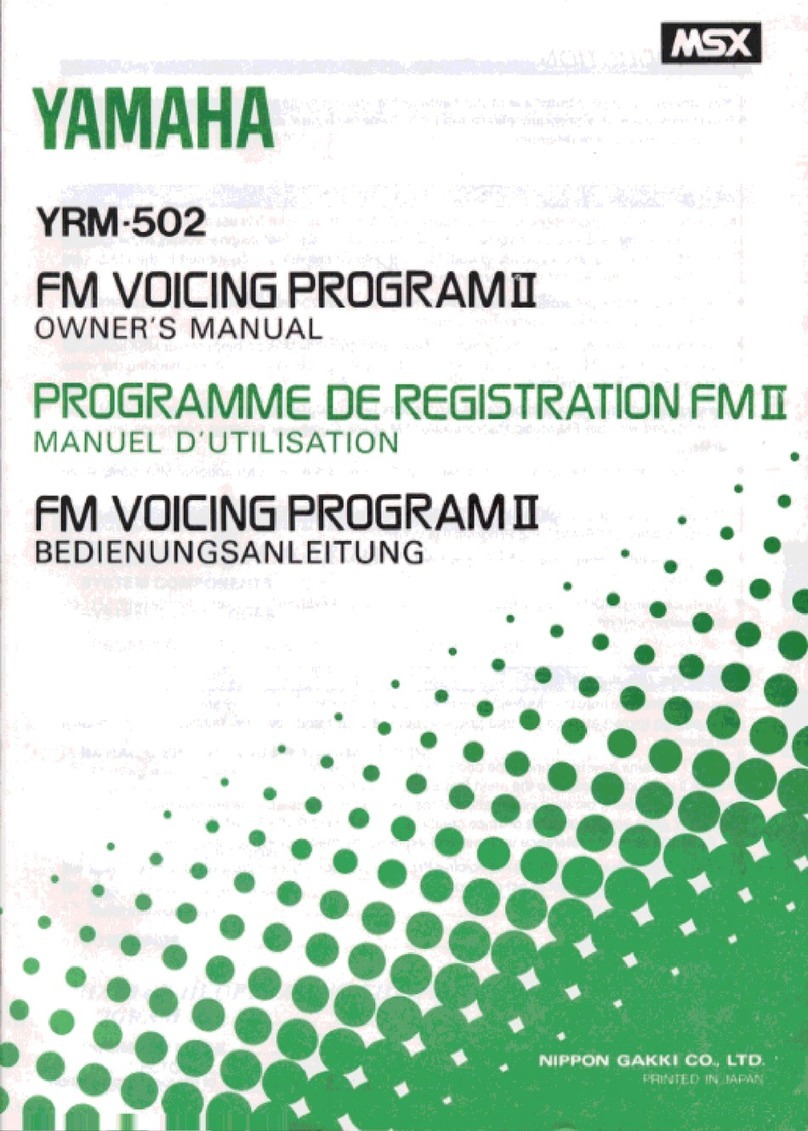 Yamaha YRM-502 User manual Yamaha YRM-502 User manual