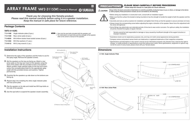 Yamaha VAF2-3115 owner's manual