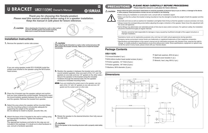 Yamaha UB2115 owner's manual