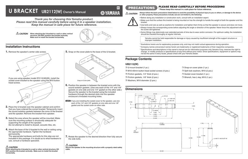 Yamaha UB2112 owner's manual