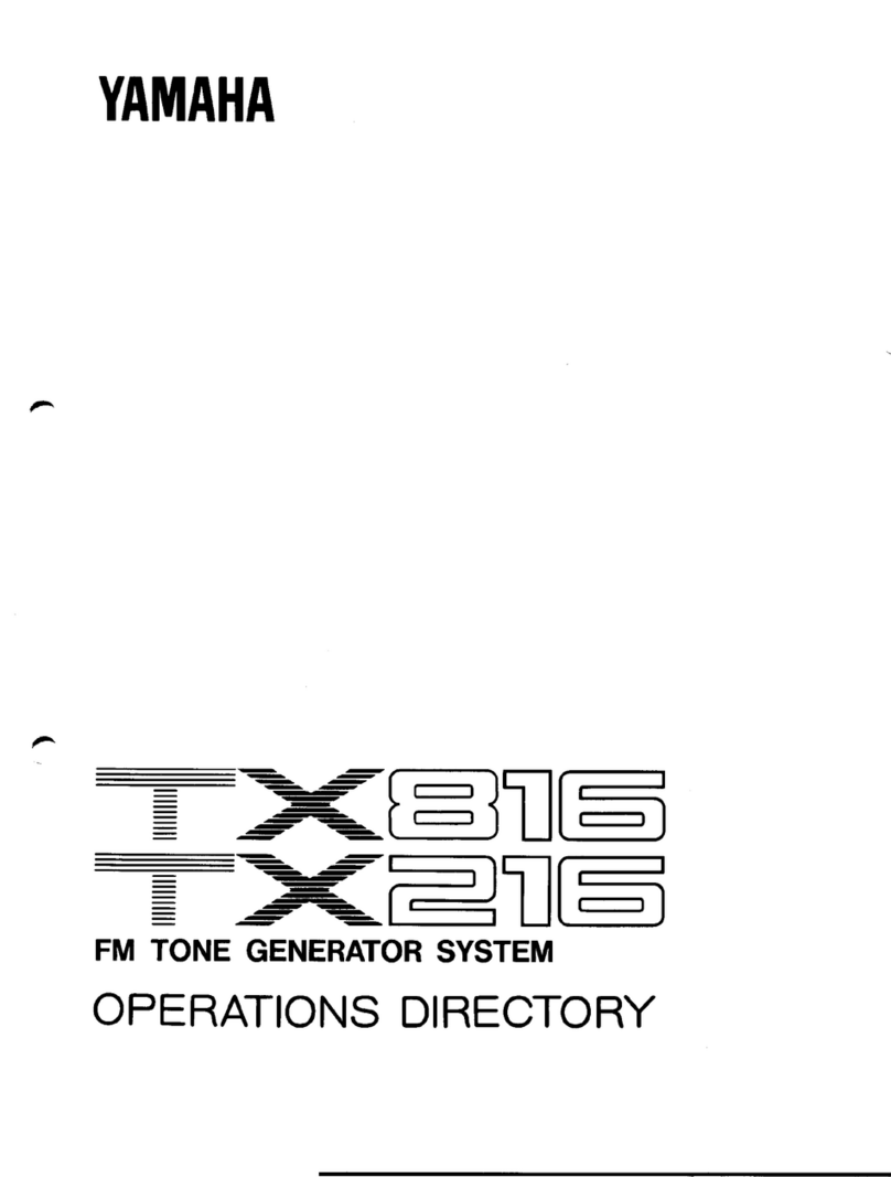 Yamaha TX-216 User manual