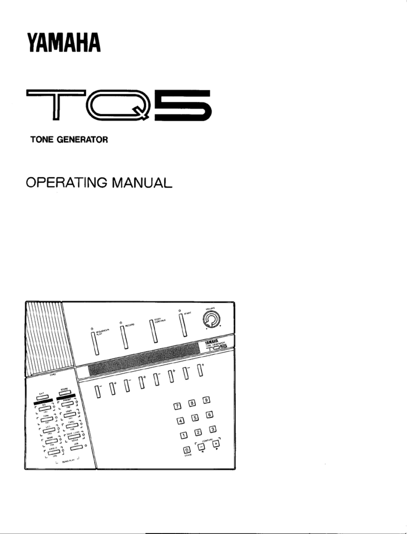 Yamaha TQ5 User manual