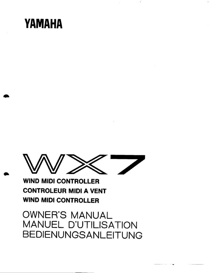 Yamaha WX-7 User manual Yamaha WX-7 User manual