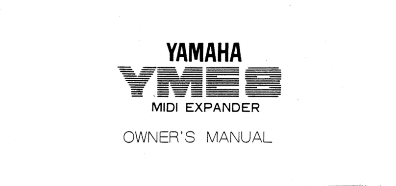 Yamaha YME8 User manual Yamaha YME8 User manual