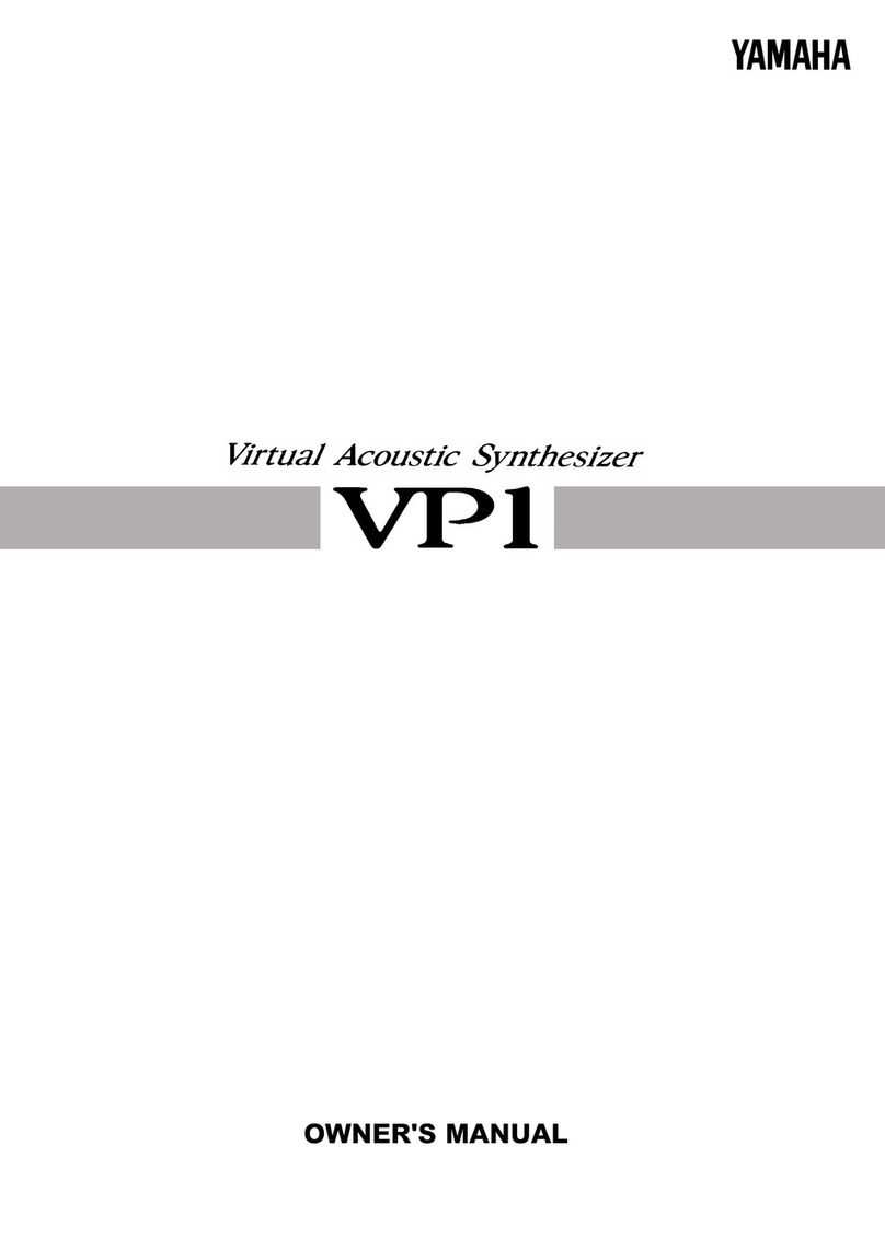 Yamaha VP1 User manual Yamaha VP1 User manual