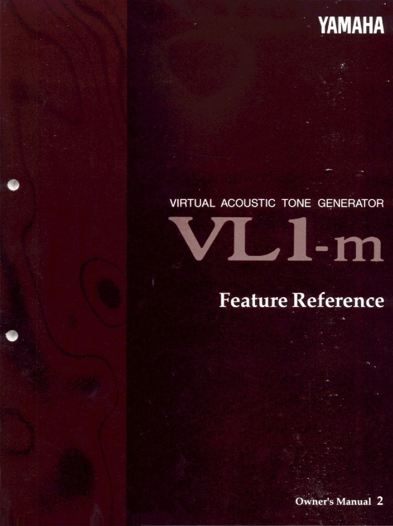 Yamaha VL1-m Feature reference Yamaha VL1-m Feature reference