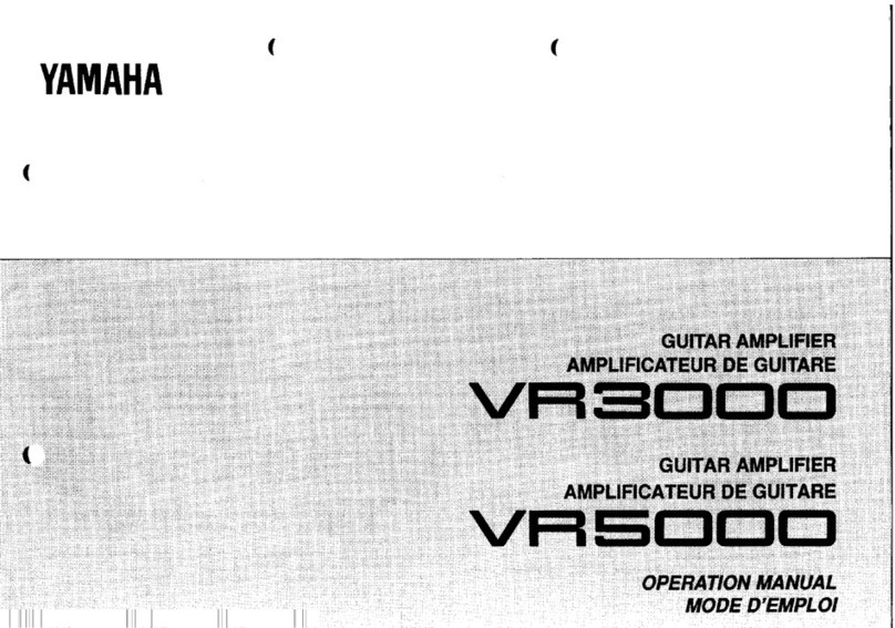 Yamaha VR-3000 Operation manual